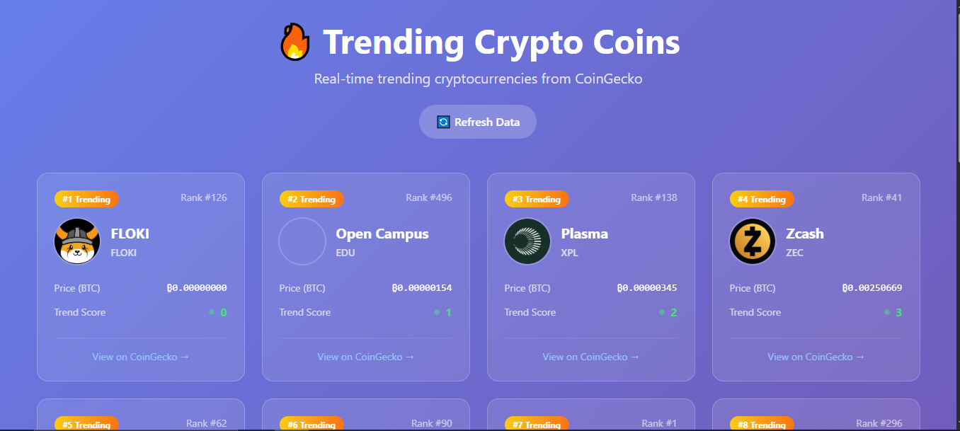 Crypto Tracker DApp